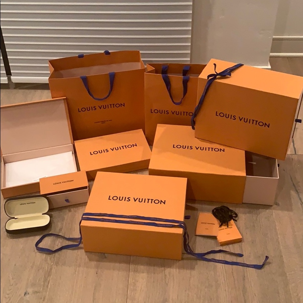 Authentic Empty Louis Vuitton Boxes, Bags. Priced individually starting at 25.00